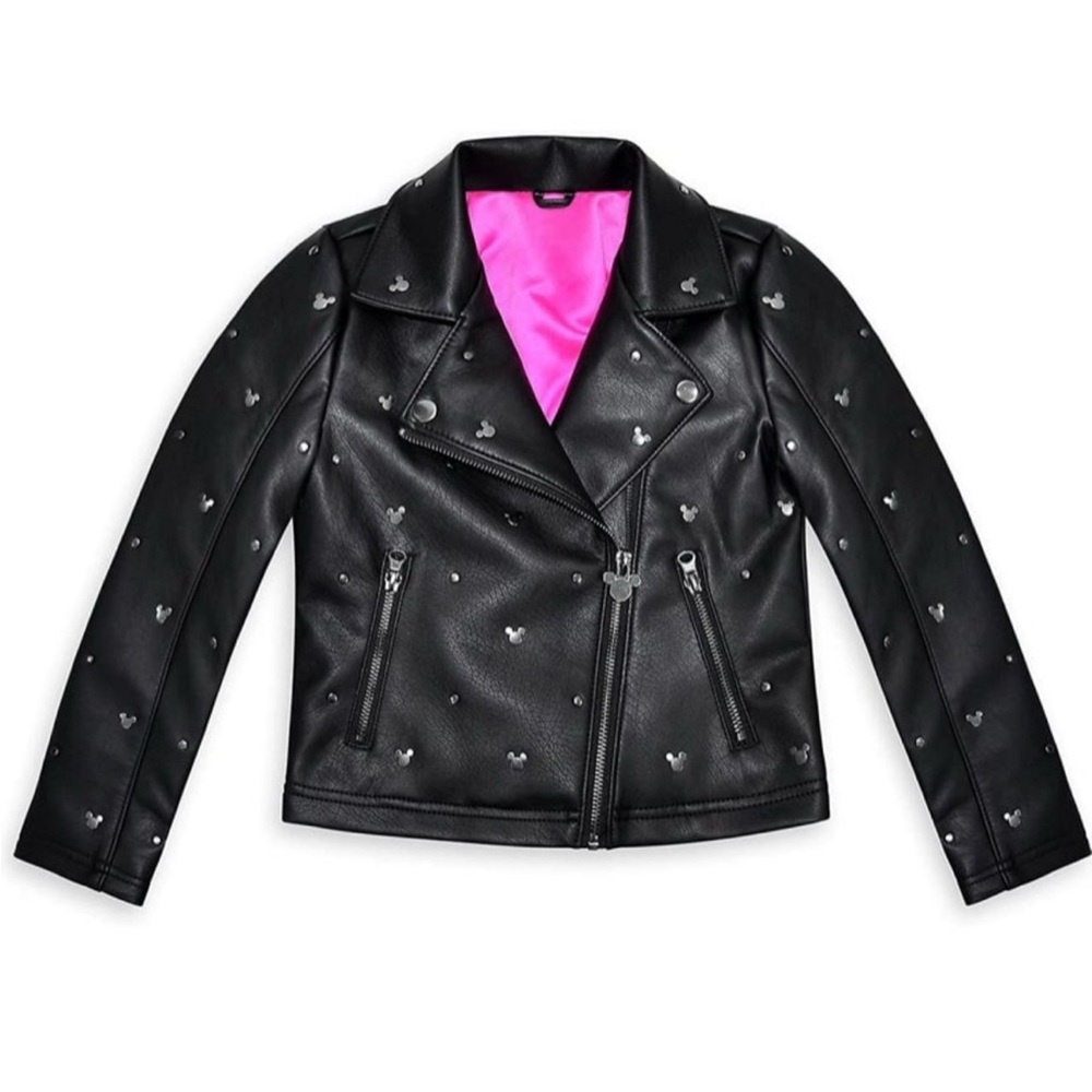 Disney Store Mickey Mouse Biker Jacket For Kids